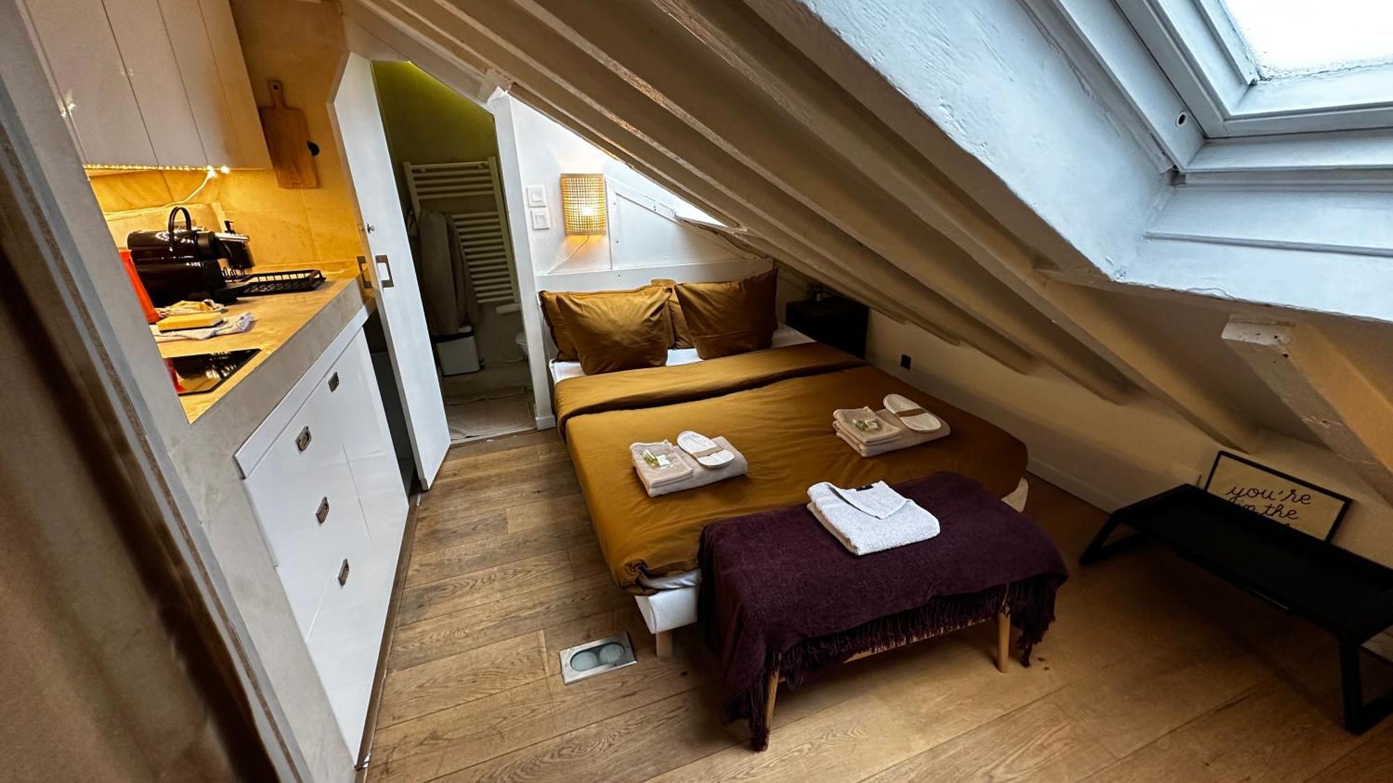 Marais Rooftop Studio - Metro Filles Du Calvaire Apartman Párizs Kültér fotó